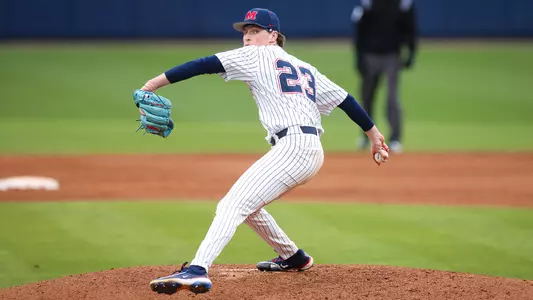 Ole Miss Baseball vs Clemson on February 16, 2025 at Globe Life Field in Arlington, TX. 
Photo by Hannah Morgan White/Ole Miss Athletics 
@OleMissCreative