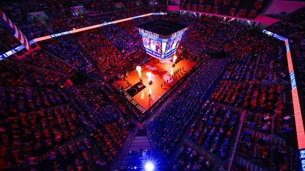 Pavilion Basketball Facility Fans Stadium Shot