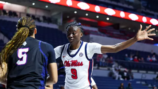 Ole Miss Womenís Basketball during a game against Tennessee State at The SJB Pavilion in Oxford, MS on December 8th, 2024.