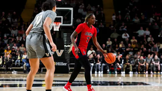 Ole Miss Womenís Basketball during a game against Vanderbilt at Memorial Gymnasium in Nashville, TN on February 2nd, 2025.