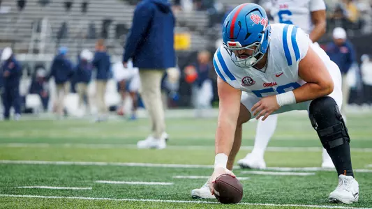 Ole Miss Football during the game against Vanderbilt at Vanderbilt Stadium in Nashville, Tennessee on October 10, 2026. Photo by Hayden Carroll/Ole Miss Athletics.