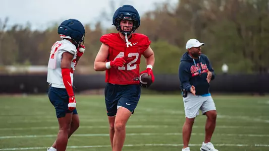 Ole Miss Football Practice on March 31, 2026 at The Olivia and Archie Manning Athletics Performance Center in Oxford, MS.
Photo by Daniel Laubhan