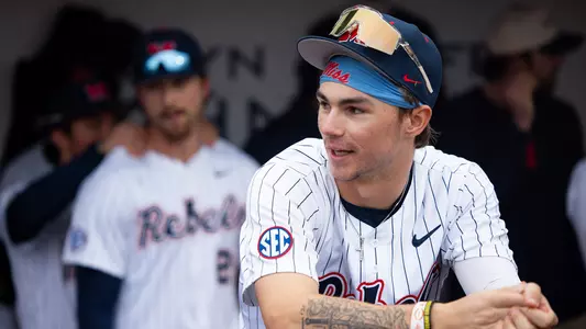 Ole Miss Baseball during the game against Nevada at Swayze Field in Oxford, MS on February 15, 2026. Photo by Abby Miller, Student Photographer/Ole Miss Athletics.