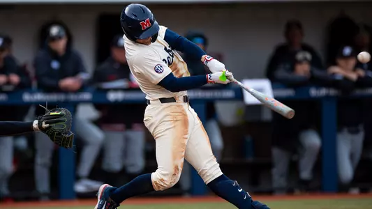 Ole Miss Baseball during the game against Austin Peay at Swayze Field in Oxford, MS on March 17, 2026. Photo by Abby Miller, Student Photographer/Ole Miss Athletics.