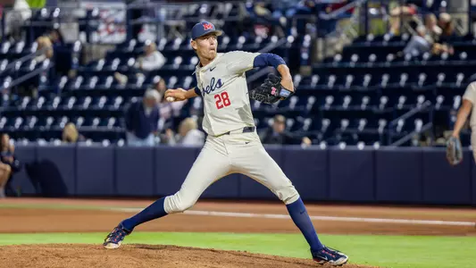 Ole Miss Baseball during the game against Murray State at Swayze Field in Oxford, MS on April 21, 2026. Photo by Matthew Pulinski/Ole Miss Athletics.
