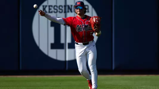 Ole Miss Baseball during the game against UGA at Swayze Field in Oxford, MS on April 26, 2026. Photo by Abby Miller, Student Photographer/Ole Miss Athletics.