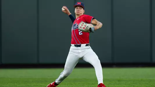 Ole Miss Baseball during the game against UNC at Charles Schwab Field in Omaha, Nebraska on June 12, 2026. Photo by Abby Miller, Student Photographer/Ole Miss Athletics.
