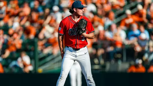 Ole Miss Baseball during their game against Texas in Austin, Texas on March 14, 2026. Photo by Kari Hodges/Ole Miss Athletics.