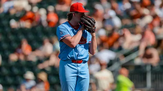 Ole Miss Baseball during their game against Texas in Austin, Texas on March 15, 2026. Photo by Kari Hodges/Ole Miss Athletics.