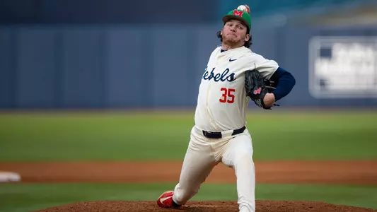 Ole Miss Baseball during the game against Austin Peay at Swayze Field in Oxford, MS on March 17, 2026. Photo by Abby Miller, Student Photographer/Ole Miss Athletics.