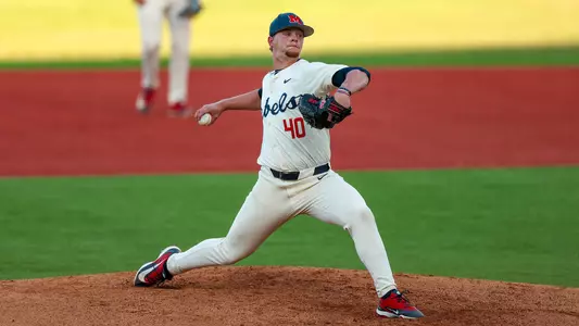 Ole Miss Baseball during their game against Southern Miss in Pearl, Mississippi on April 14, 2026. Photo by Kari Hodges/Ole Miss Athletics.
