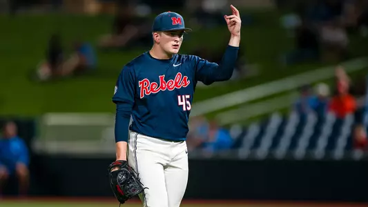 Ole Miss Baseball during their game against Florida in Gainesville, Florida on April 3, 2026. Photo by Kari Hodges/Ole Miss Athletics.