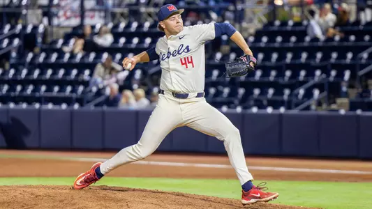 Ole Miss Baseball during the game against Murray State at Swayze Field in Oxford, MS on April 21, 2026. Photo by Matthew Pulinski/Ole Miss Athletics.