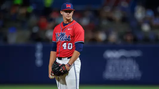 Ole Miss Baseball during the game against Texas A&M at Swayze Field in Oxford, MS on May 9, 2026. Photo by Cayce Smith/Ole Miss Athletics.