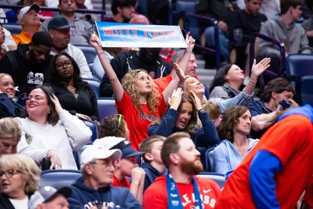 Fans cheering at SEC Tournament