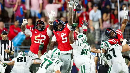 Blocked field goal vs. Charlotte