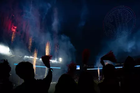 Ole Miss Drone and Fireworks