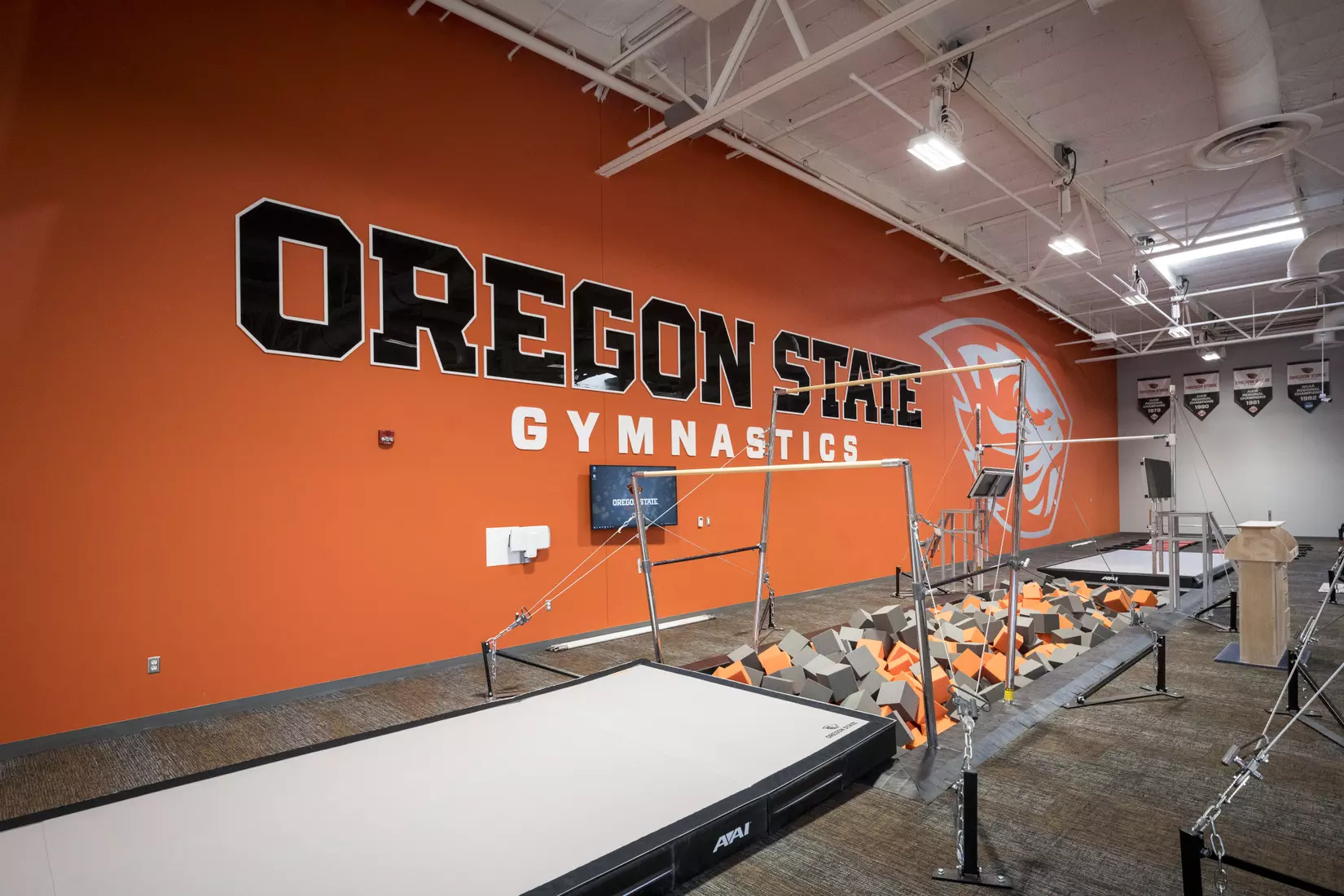osu gymnastics practice center