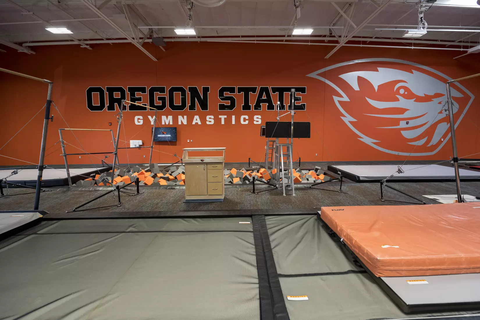 osu gymnastics practice center