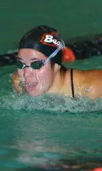 Harrison's Win, Kibby's Trio of Top-Five's Highlight Swimming's Opener