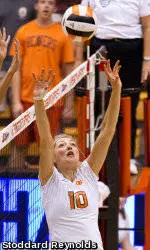 McBride, Saxton Post Double Doubles In Volleyball's Win Sunday