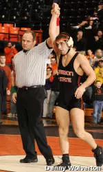 Wrestling Wins Nine Bouts in Victory over Cal Poly