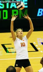 McBride Posts Double Double, Beavers Downed In Four At Arizona