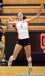 Volleyball Falls in Tough Five-Set Battle at No. 22 Arizona