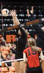 Volleyball Out Blocks but Comes Up Short at No. 8 California