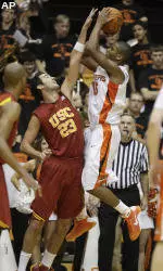 Men's Hoops Knocks Off USC In OT, 62-58