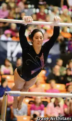 Beavers Score Season-High, 196.925, in Pink Out Victory