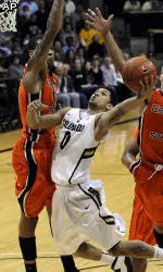 Win Streak Snapped As Beavers Fall At Colorado, 82-60