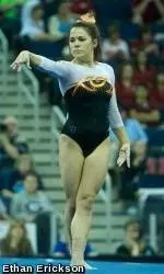 Melanie Jones Ties for Fourth on Floor in Event Finals