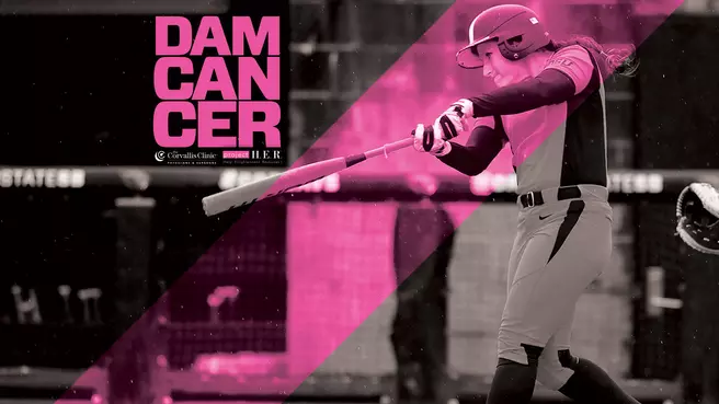 Softball Hosts DAM Cancer Series