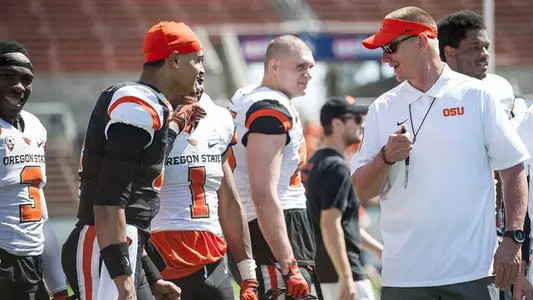 Gary Andersen Sprng Game Joking