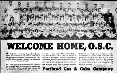 1942 Rose Bowl Team Photo