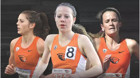 Seniors Emily Weber, Morgan Anderson and Samantha Lewis.