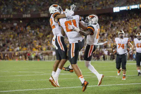 NCAA Football: Oregon State at Minnesota