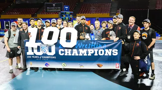 The Beavers won their fifth straight Pac-12 title last February