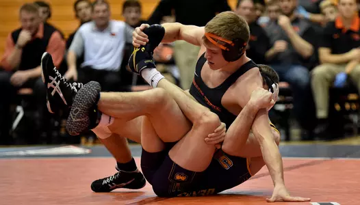 Jack Hathaway won his 1412-pound match by fall.