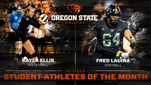 Kayla Ellis and Fred Lauina S-A of the Month - October