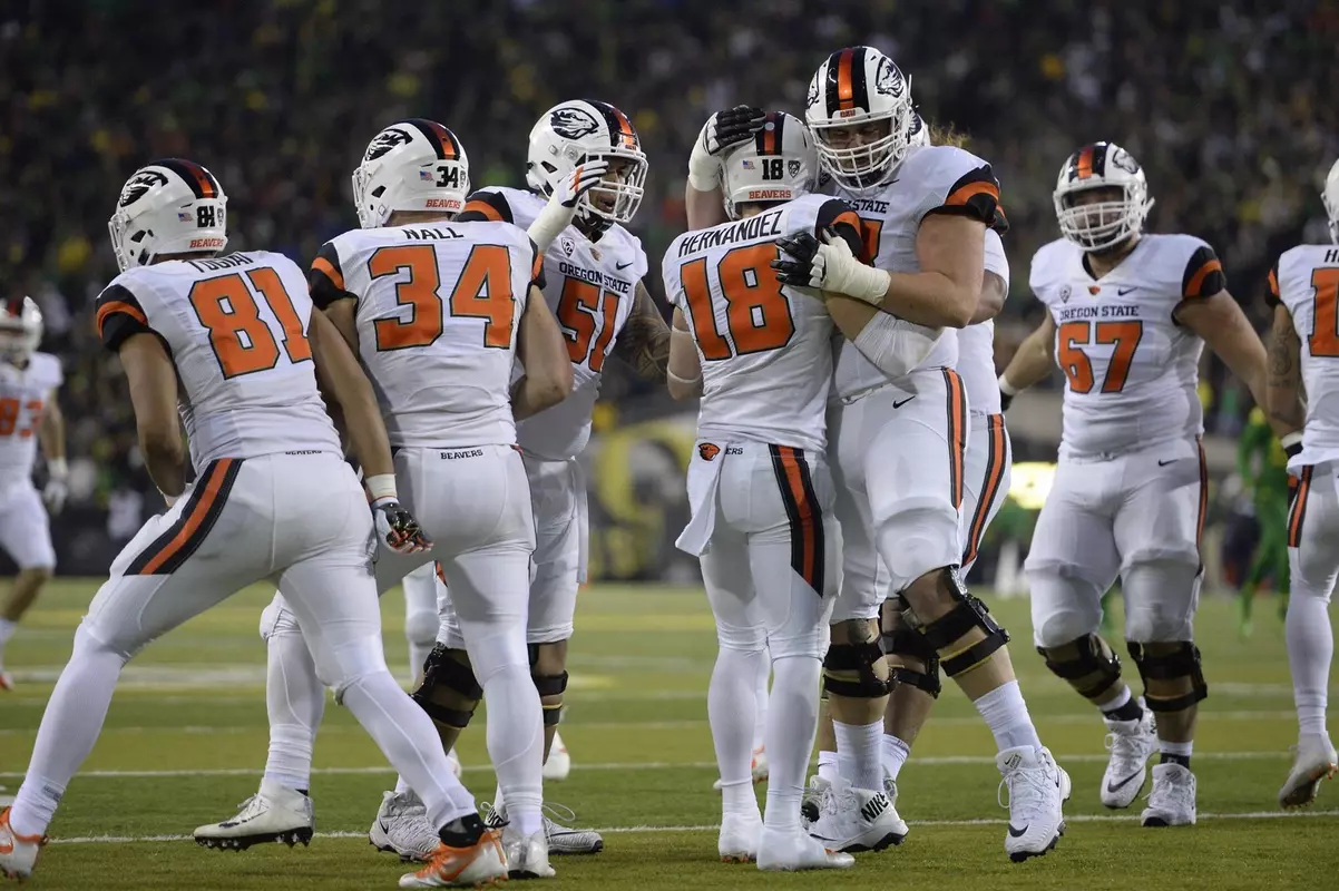 Hernandez celebration vs Oregon