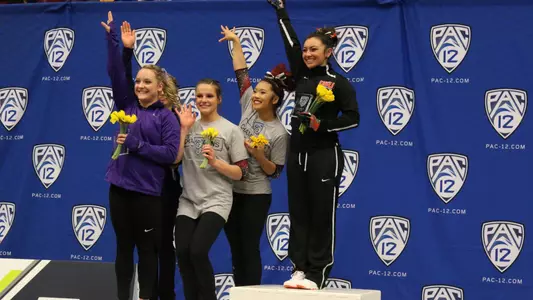 Erika Aufiero medal stand