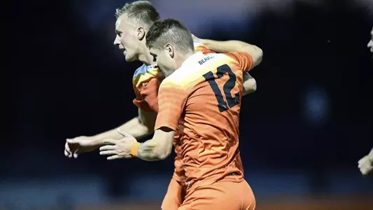 Jones celebrates goal vs Pacific