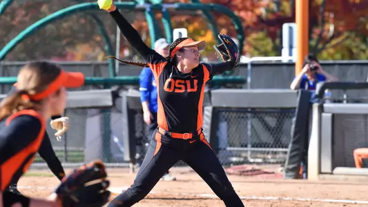 Nelson pitching fall ball vs Clark
