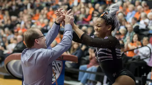 Destinee Davis with Michael Chaplin