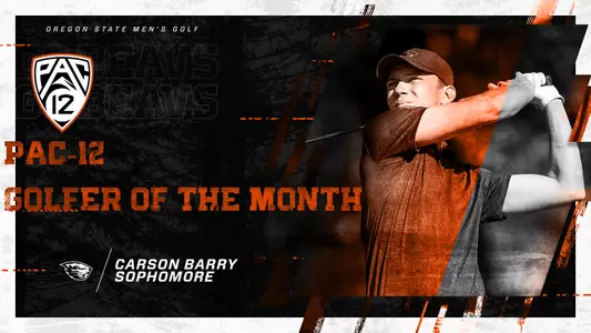 Carson Barry Pac-12 Golfer of the Montyh