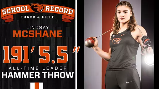 Lindsay McShane School Record Hammer Throw