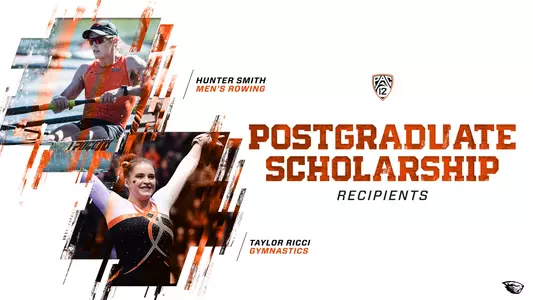 Hunter Smith, Taylor Ricci Pac-12 Scholarship graphic
