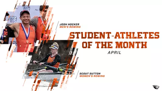Hocker, Sutton Student-Athletes of the Month - April